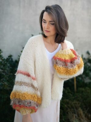 Kardigan Nature off white na zamówienie