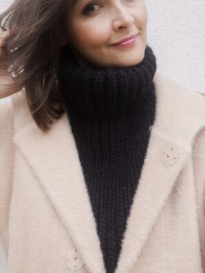 Komin/Golf/Otulacz  Mia czerń na zamówienie