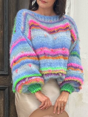 SWETER Blue BUTTERFLY na zamówienie