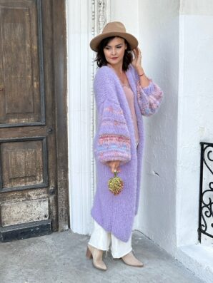 Kardigan Lily Flower DŁUGOŚĆ 55 cm na zamówienie