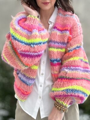 KARDIGAN Peach BUTTERFLY na zamówienie