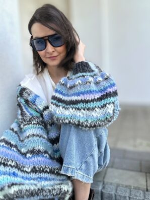 Kardigan Zoya BLUE na zamówienie